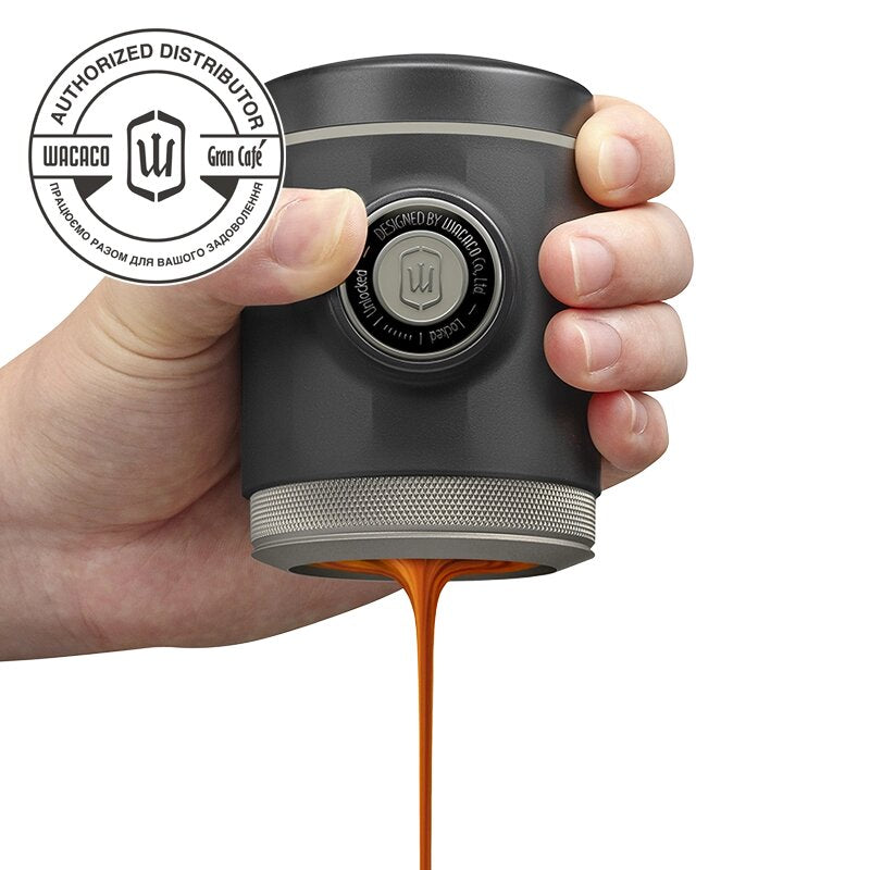 Портативна еспресо машина Picopresso від WACACO® (заварювання кави)