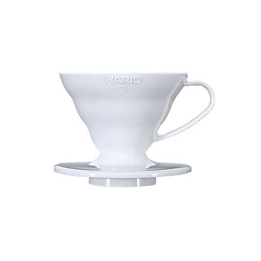 Пуровер Hario V60 01 білий пластиковий для заварювання кави на 1-2 чашки