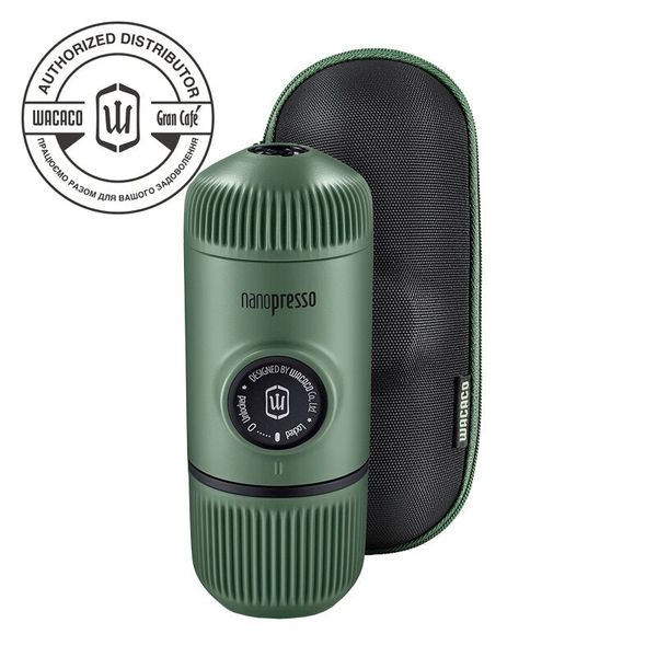 WACACO Nanopresso Elements Moss Green + Case Портативна еспресо машина Нанопрессо темно-зелений + чохол WA-13 фото