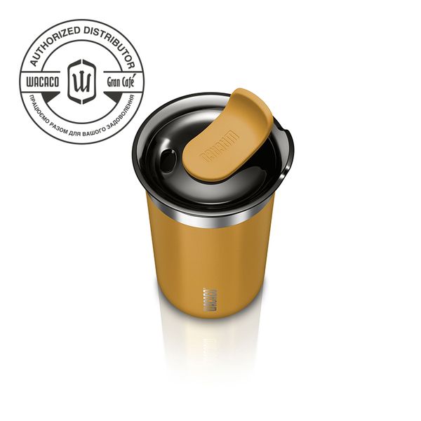 WACACO Octaroma Lungo Amber Yellow Термокухоль з вакуумною ізоляцією Октарома Лунго бурштиново-жовтий WA-45 фото