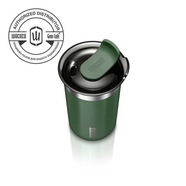 WACACO Octaroma Lungo Pomona Green Термокухоль з вакуумною ізоляцією Октарома Лунго смарагдово-зелений WA-47 фото